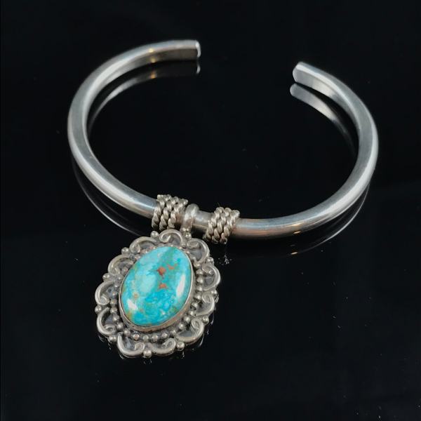 Turquoise Swinging Pendant Bracelet Online Sale