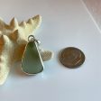 Massachusetts  Seafoam Sea Glass and Sterling Silver Pendant on Sale