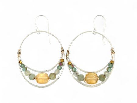 Citrine Light Earrings E83019 on Sale