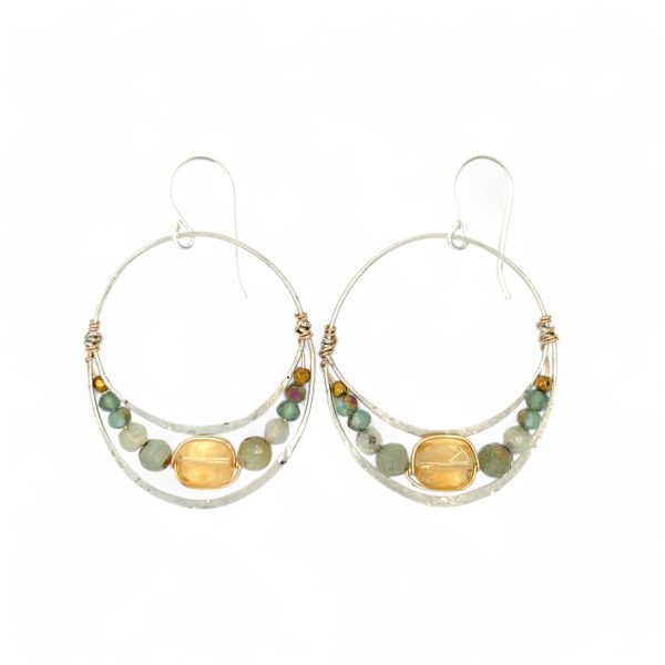 Citrine Light Earrings E83019 on Sale