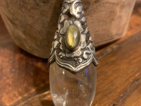 Crystal and Labradorite Pendant Sale