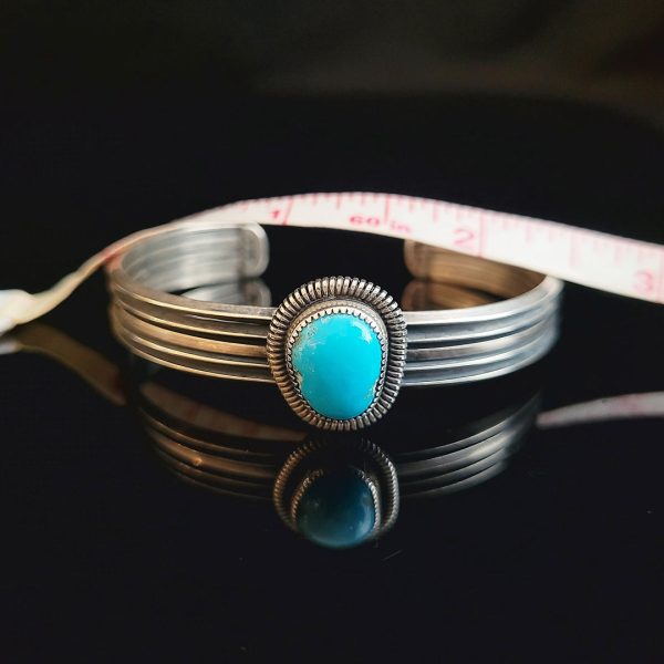 Turquoise & Sterling Silver Bracelet Online now