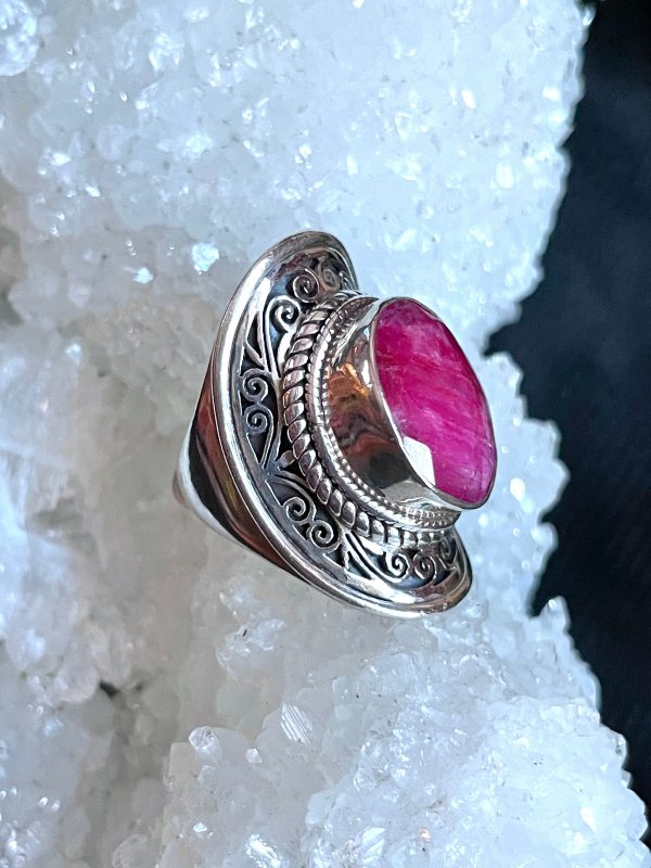 Shield of Compassion Ruby Ring For Cheap