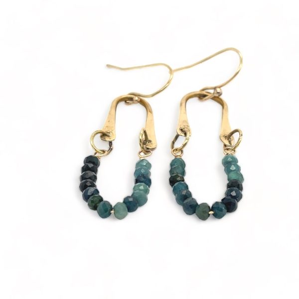 Blue Tourmaline Hinge Earrings E82645 Online Hot Sale