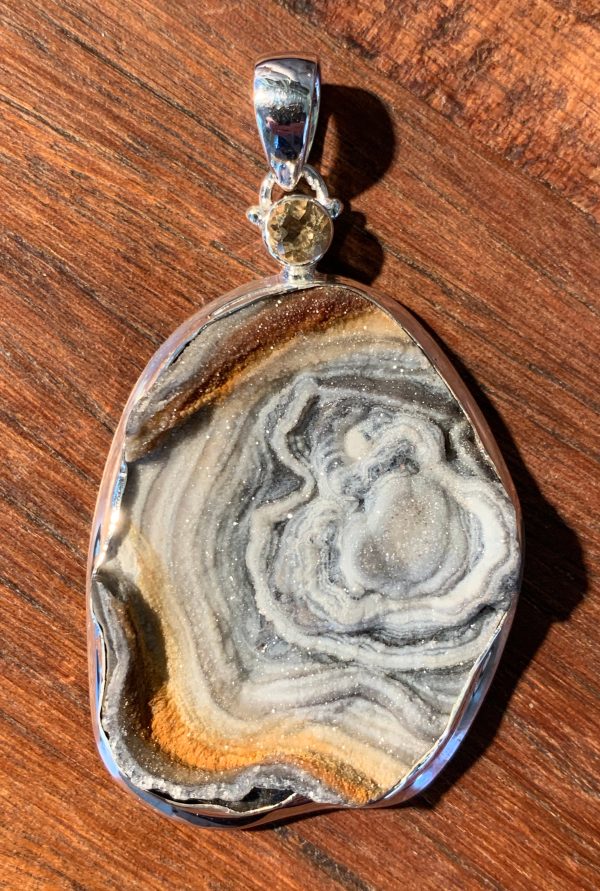 Celestial Rose Druzy Pendant Sale