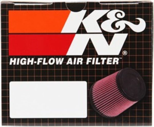 K&N Filter Universal Rubber Oval Straight 4.5in OL x 3.75in OW x 7in Height 20 Degree Angle Hot on Sale