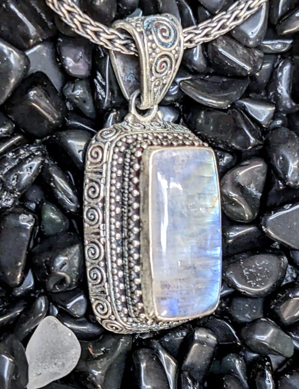 Elegant Statement Moonstone Pendant on Sale