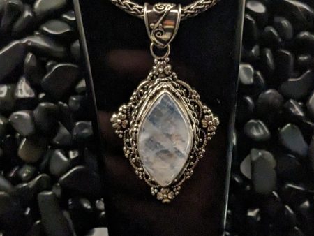 Exquisitely Crafted Moonstone Pendant For Sale