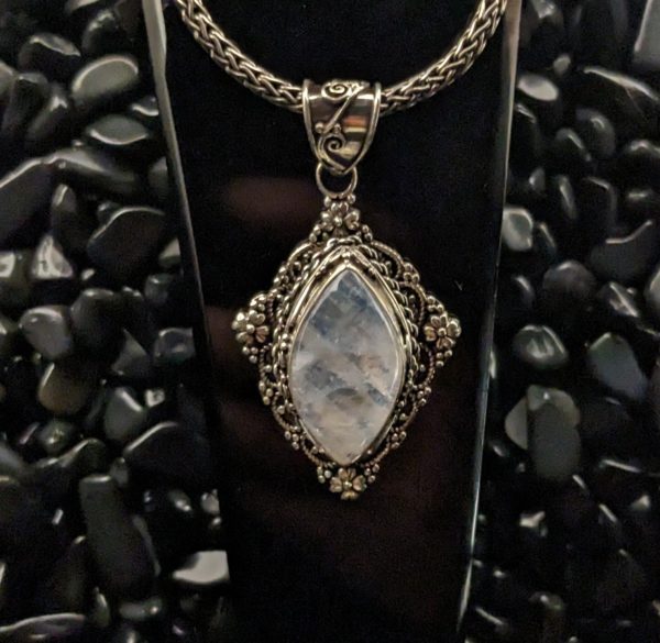 Exquisitely Crafted Moonstone Pendant For Sale