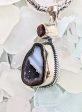 Alluring Druzy Garnet Pendant For Sale