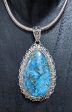 Stunning Chrysocolla Statement Pendant Hot on Sale