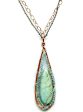 Amazonite Narrow Drop Necklace For Cheap