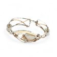 Braided Moonstone Cuff Bracelet B405 Online now