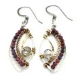 Garnet Wing Earrings E81013 Fashion