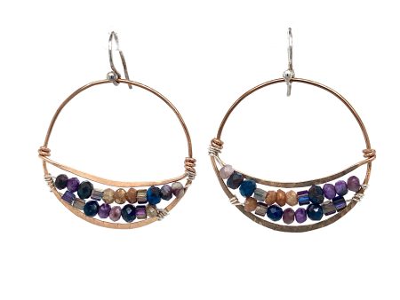 Amethyst Mosaic Earrings Fashion