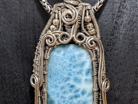 Stunning Statement Larimar Pendant Online Hot Sale