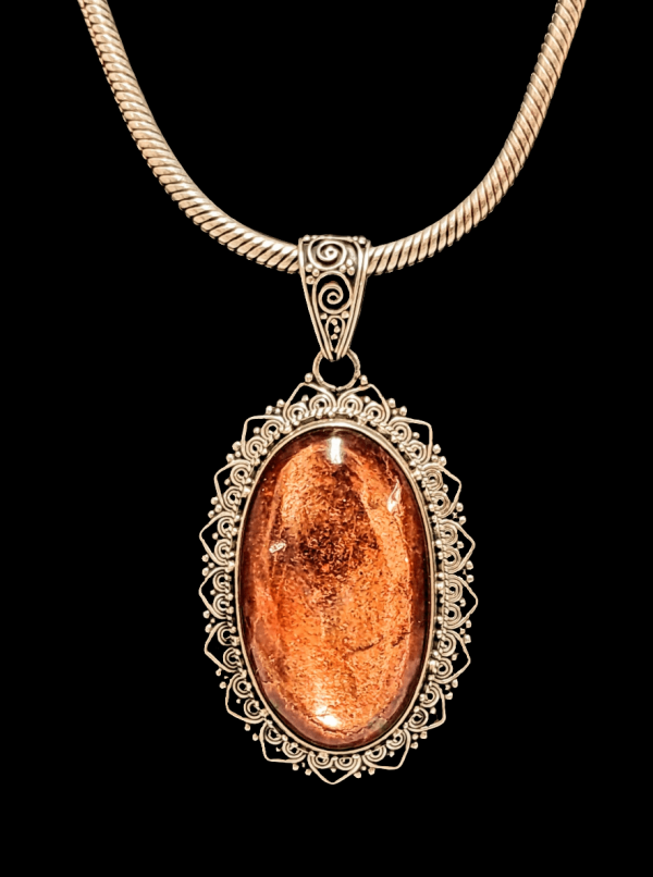 Cleansing and Joyful Sunstone Pendant Online Sale