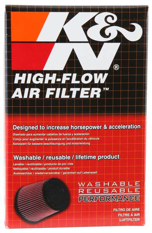 K&N Universal Clamp-On Air Filter - 2 1 4in 10 DEG FLG 3 1 2in OD 6in H For Cheap