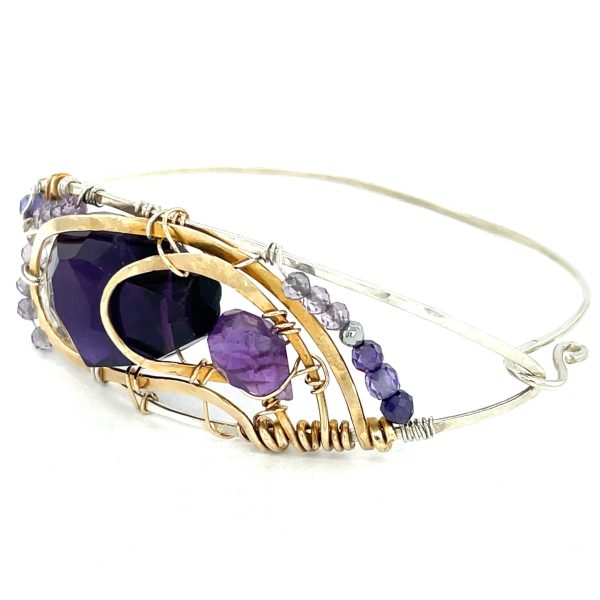 Amethyst Sharing Space Bracelet B393 For Discount