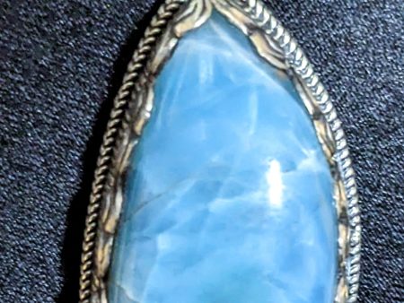 Ethereal Larimar Water Drop Pendant Hot on Sale