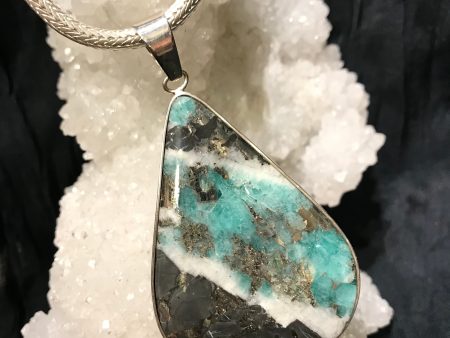 Earth’s Blessing Emerald & Pyrite Pendant on Sale