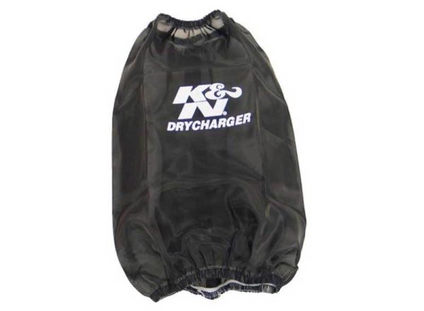 K&N Drycharger Round Tapered Air Filter Wrap 6.5in Base ID 4.5in Top ID 7in H - Black Online Hot Sale