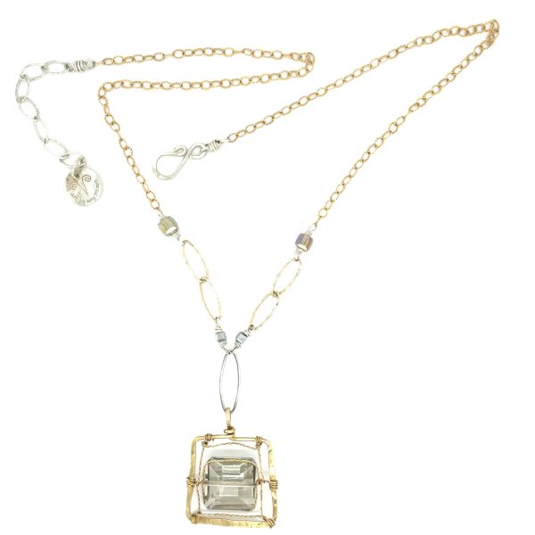 Champagne Tile Necklace 81193N Online Hot Sale