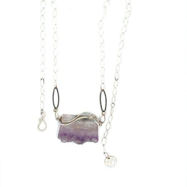 Live Edge Amethyst Necklace 83270N Discount