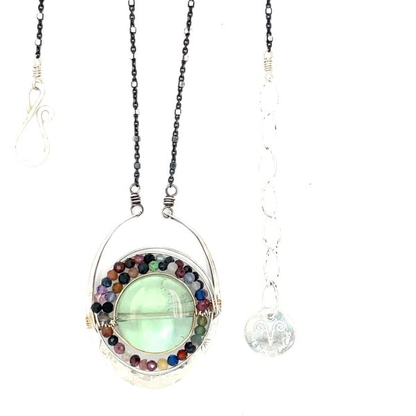 Fluorite Mixed Gemstone Necklace 83170N Discount