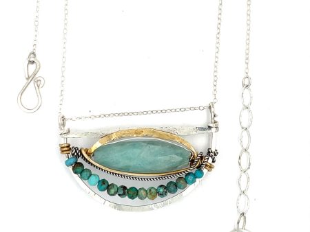 Amazonite Slide Necklace 83490N For Sale