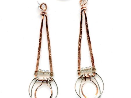 Acute Copper Earrings Fashion