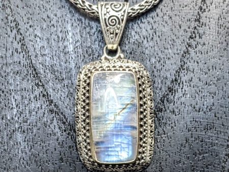 Elegant Statement Moonstone Pendant on Sale