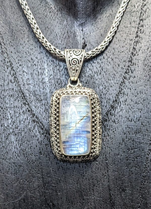 Elegant Statement Moonstone Pendant on Sale