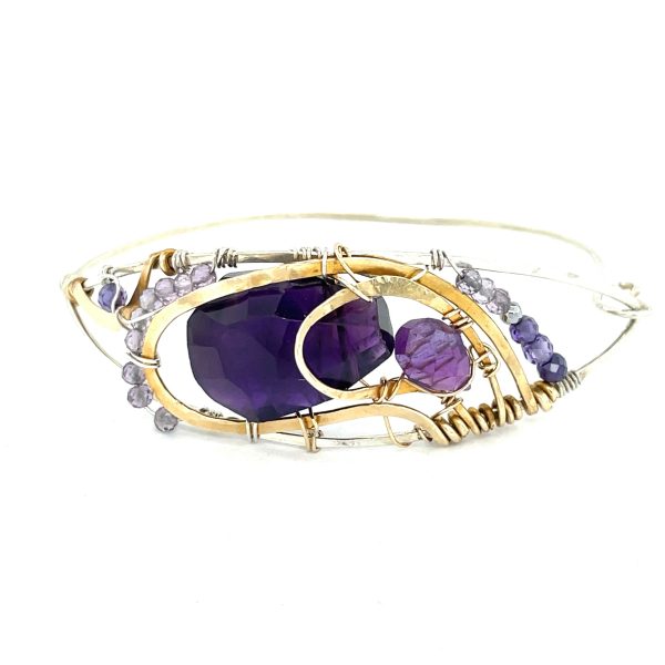 Amethyst Sharing Space Bracelet B393 For Discount