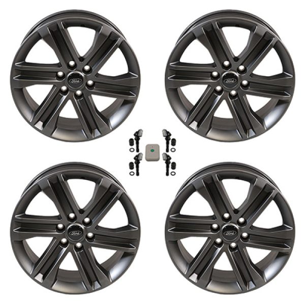 Ford Racing 2024+ Ford F-150 20in x 8.5in Dark Alloy Wheel Kit Fashion