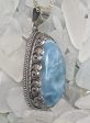 Ethereal Larimar Water Drop Pendant Hot on Sale