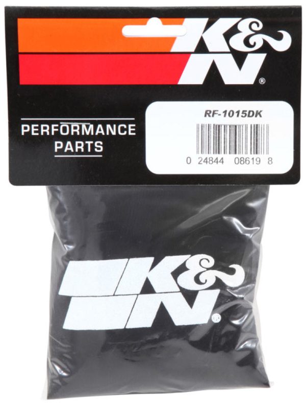 K&N Air Filter Wrap Drycharger - Black Fashion