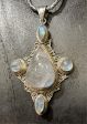 Rainbow Moonstone Teardrop Pendant For Cheap