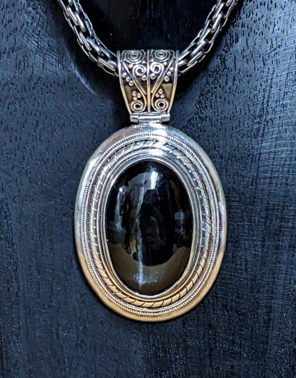 Mesmerizing Obsidian Pendant For Cheap