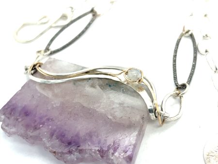 Live Edge Amethyst Necklace 83270N Discount