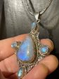 Rainbow Moonstone Teardrop Pendant For Cheap