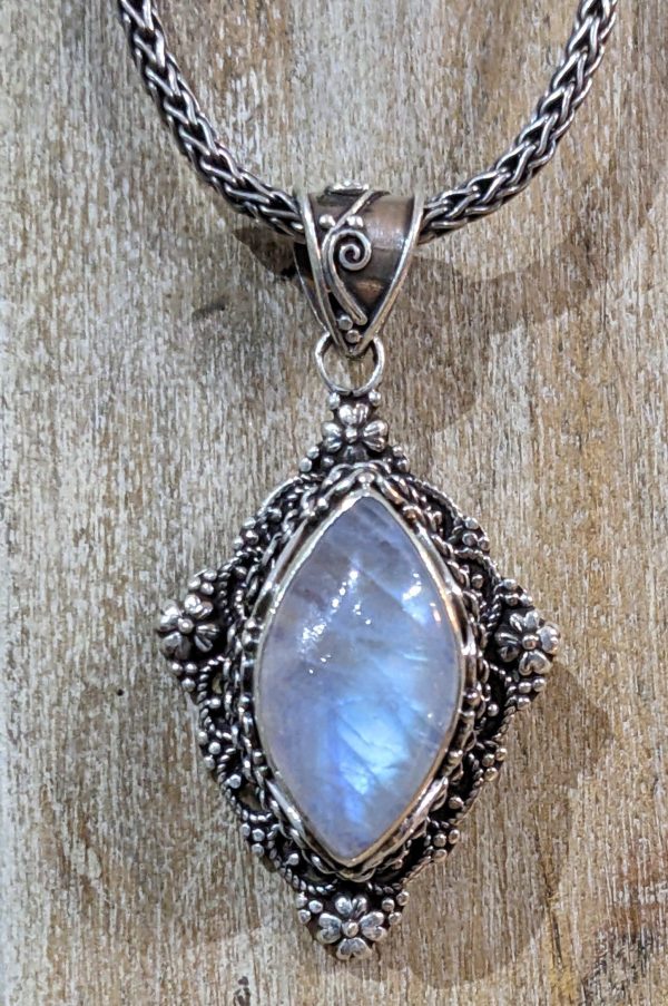 Exquisitely Crafted Moonstone Pendant For Sale