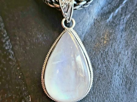 Luminous Teardrop Moonstone Pendant Cheap