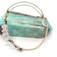 Moon Stone Stacking Cuff Bracelet B385 on Sale