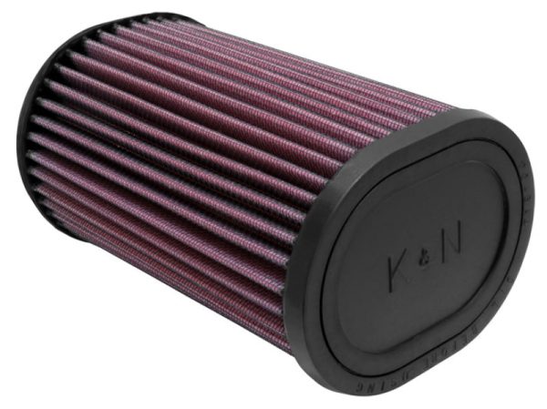 K&N Filter Universal Rubber Oval Straight 4.5in OL x 3.75in OW x 7in Height 20 Degree Angle Hot on Sale