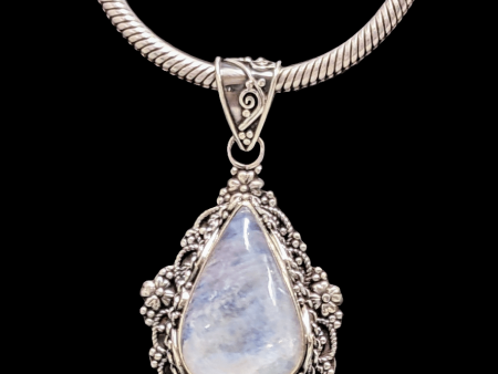 Mystical Moonstone with Exquisite Scrollwork Cheap