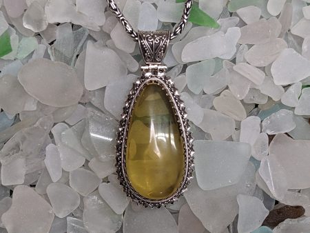 Brilliantly Translucent Himalayan Honey Amber Pendant on Sale