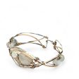 Braided Moonstone Cuff Bracelet B405 Online now