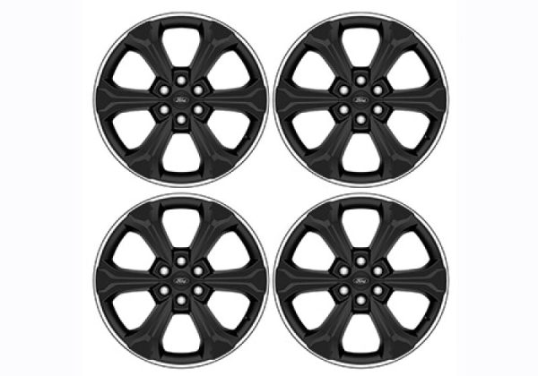 Ford Racing 2024 F-150 22in Wheel Kit - Black w Machined Face Supply