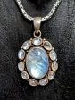 Ethereal Moonlight of Moonstone Pendant For Sale